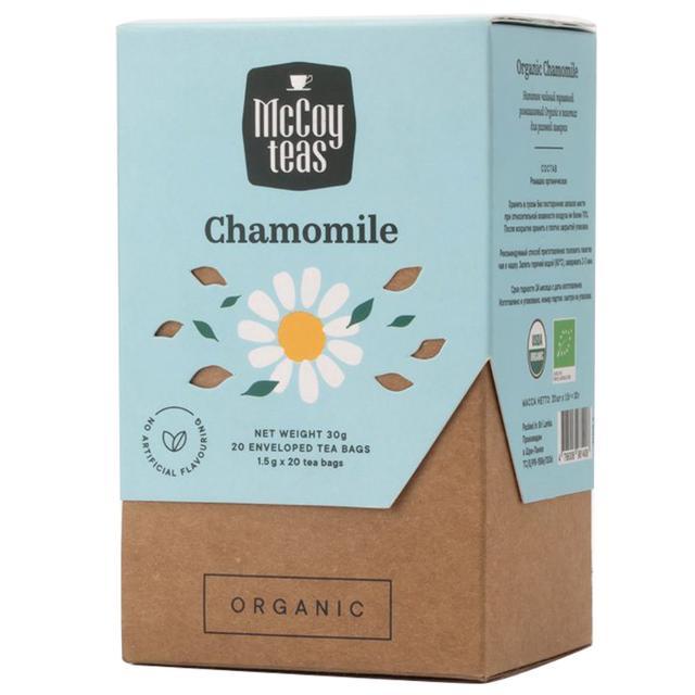 🏹 แม็คคอยส์ทีชาคาโมมายล์ออร์แกนิก 1.5กรัม แพค 20 🌠 Mccoy Teas Organic Chamomile Tea 1.5g. Pack 20 ⋆ 