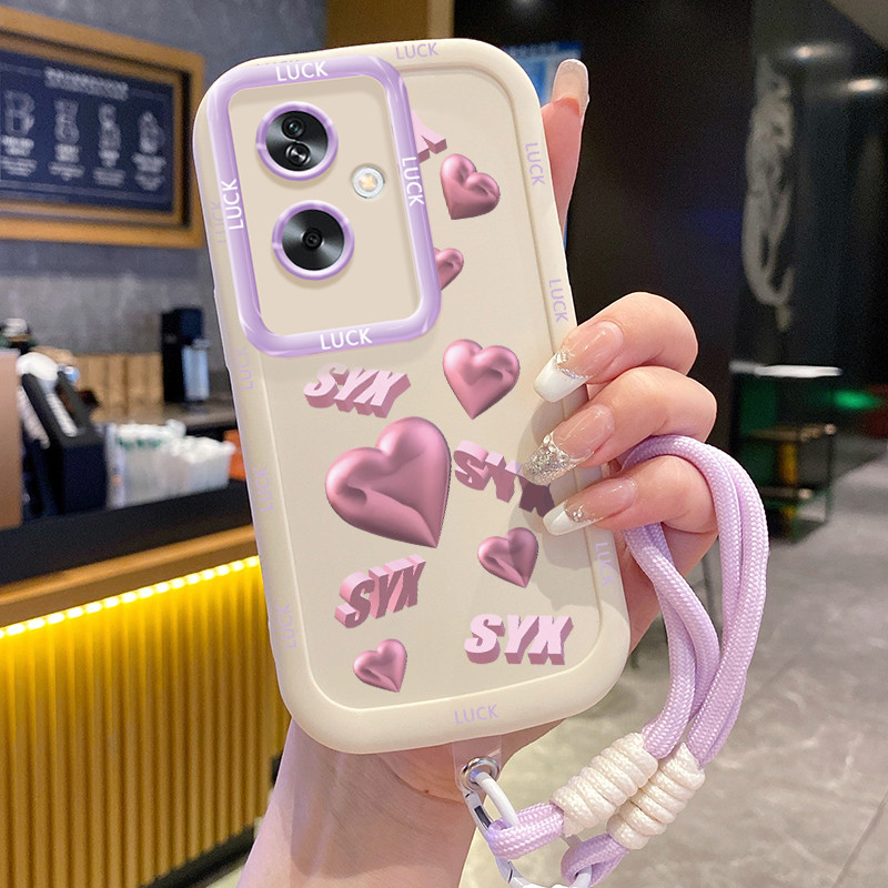 เคส OPPO A79 5G A2 5G น่ารักพร้อมเชือกเส้นเล็ก