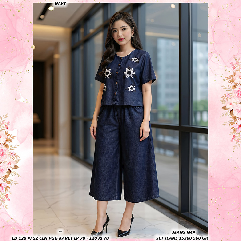 กางเกงยีนส์ SET 15360 560 GR STOCK ACCORDING TO THE AND UPDATE