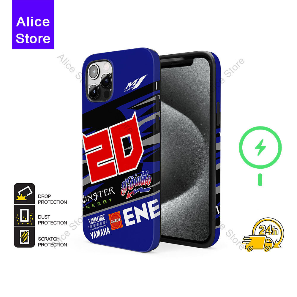 Fabio Quartararo FQ20 เคสโทรศัพท์สําหรับ iPhone 17 Pro Max / iPhone 16 Pro Max / 15 Pro Max / 13 ป้อ