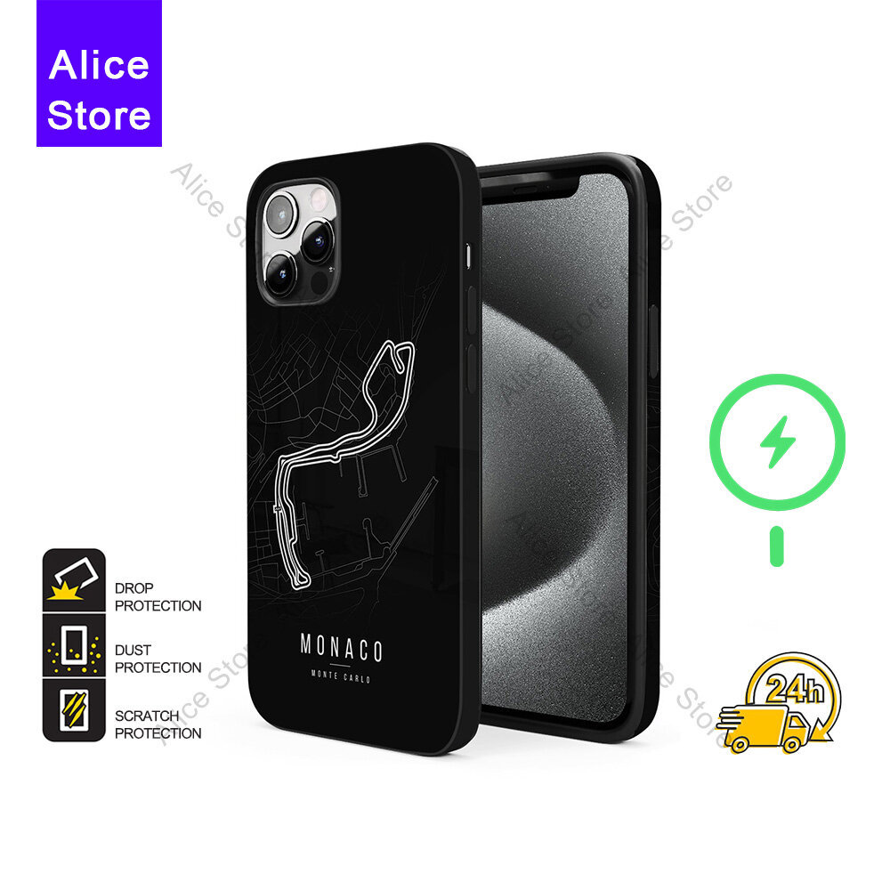 Monaco F1 Trackเคสโทรศัพท์สําหรับiPhone 17 Pro Max / iPhone 16 Pro Max / 15 Pro Max / 13 เคสป้องกันF