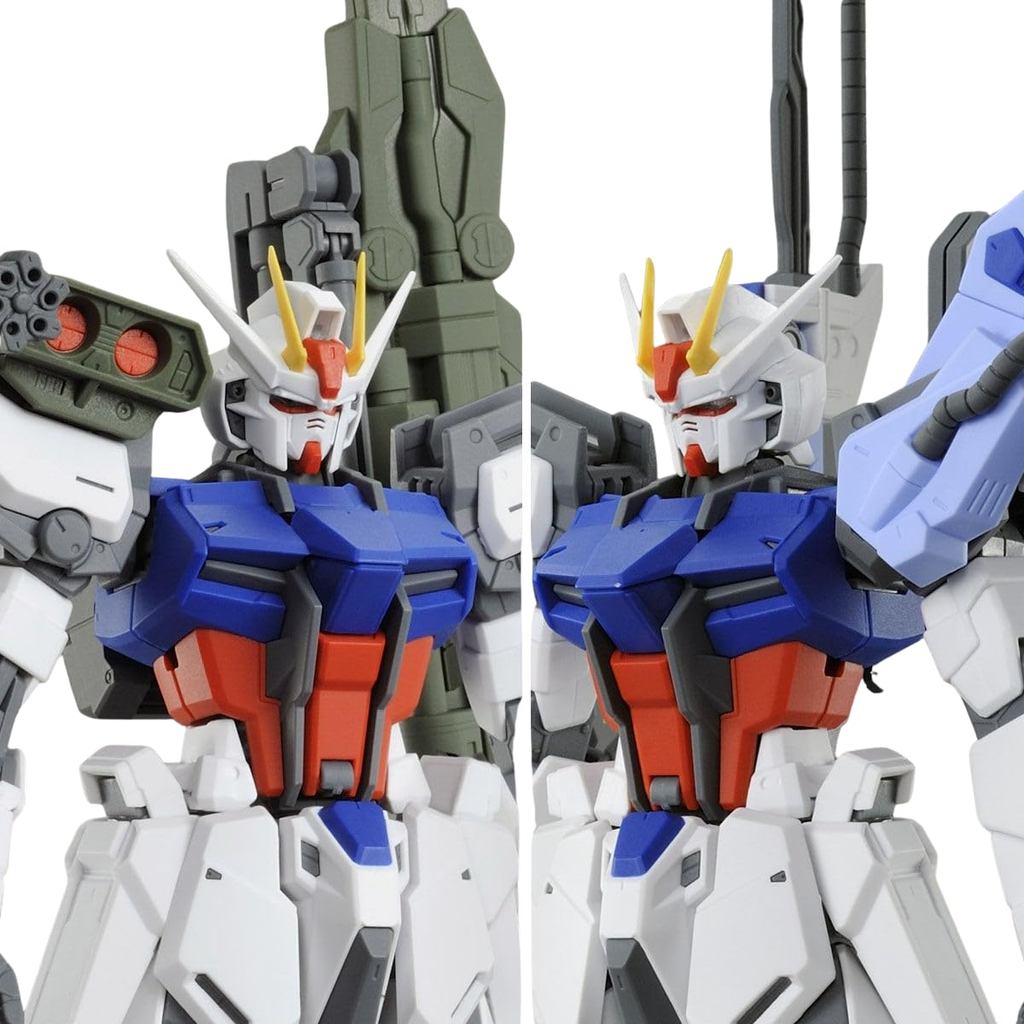 ชุดโมเดลพลาสติกประกอบ MG 1/100 Aile Strike Gundam Ver.RM Launcher Striker/Sword Striker Pack *สินค้า