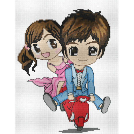 PINN SHOP ชุดปักครอสติช : เวสป้าฮาเฮ [49-L]