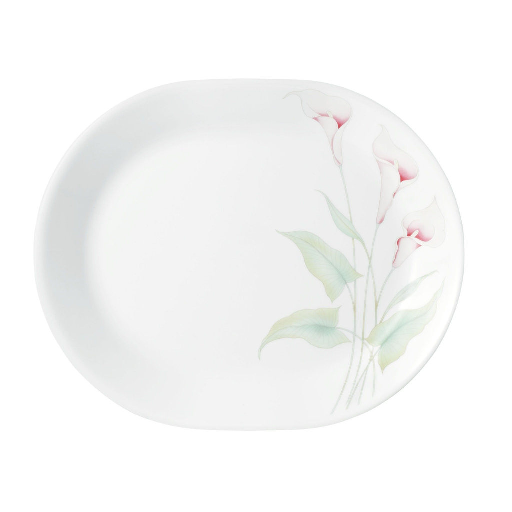 [Made in USA] จานวงรี Corelle Lilyville 611-LV-LP 31cm - Made in USA