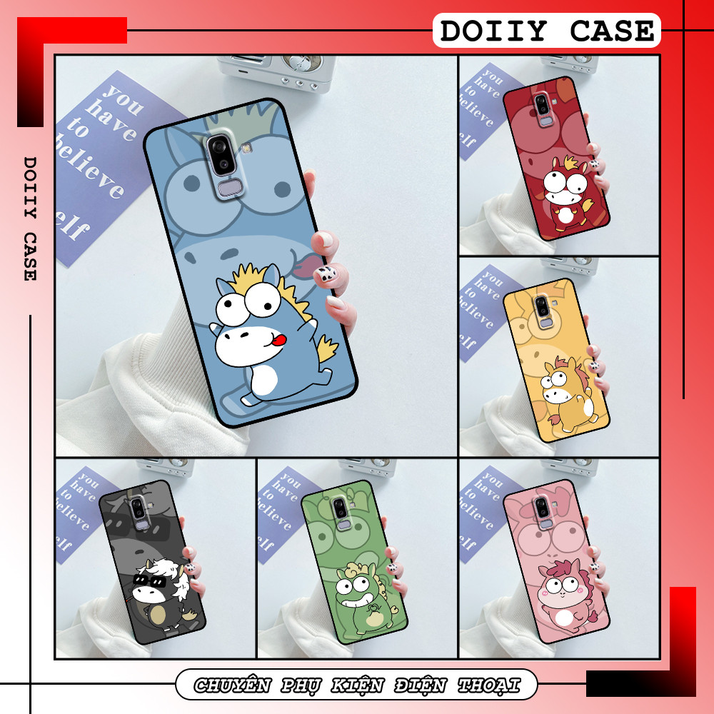 เคส Samsung J8 พิมพ์ลายม้าชบาน่ารัก