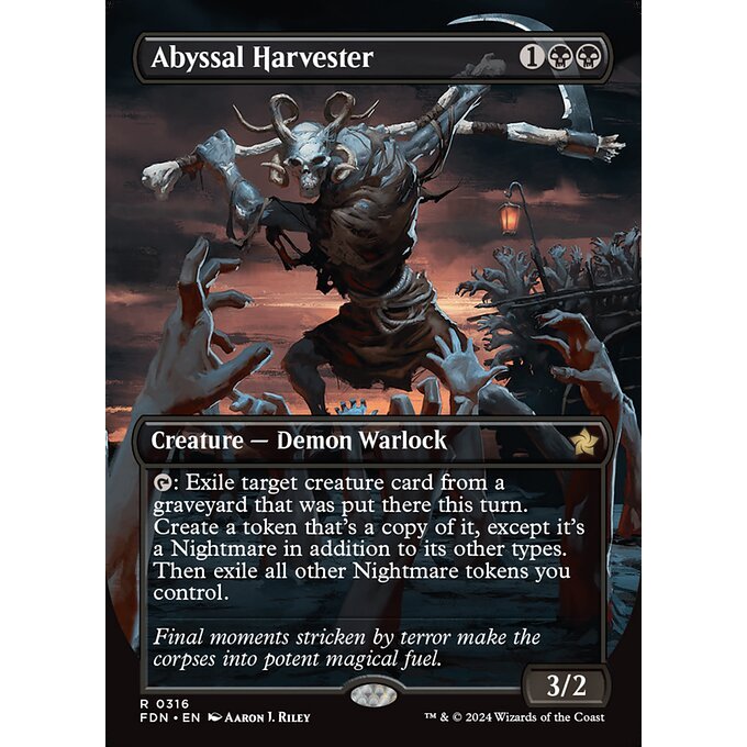 Magic: The Gathering - รองพื้น - Abyssal Harvester (316)