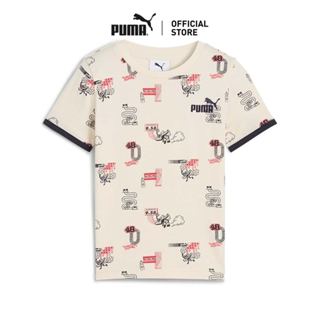 PUMA Kids Little Runners Tee Kids สีขาว - 68847687