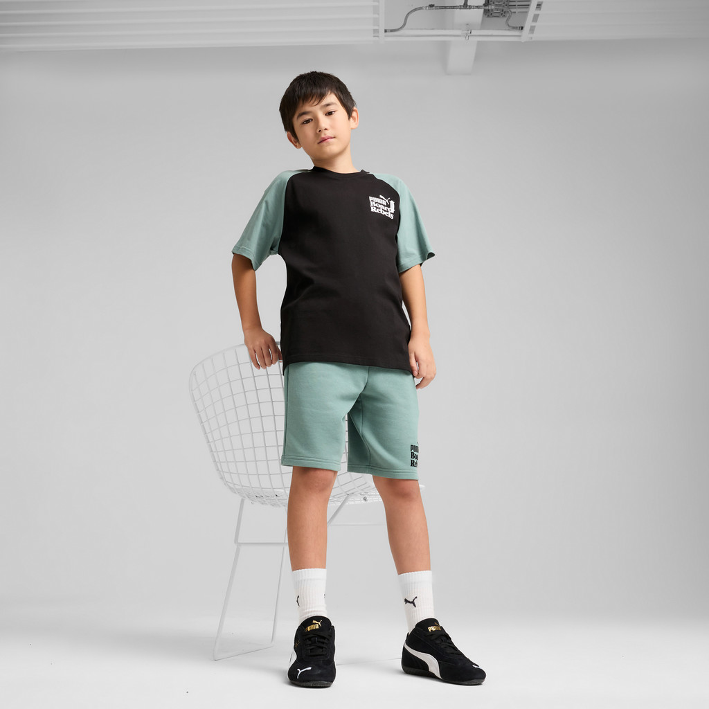 PUMA شورت طويل أطفال Mid 90s — أخضر