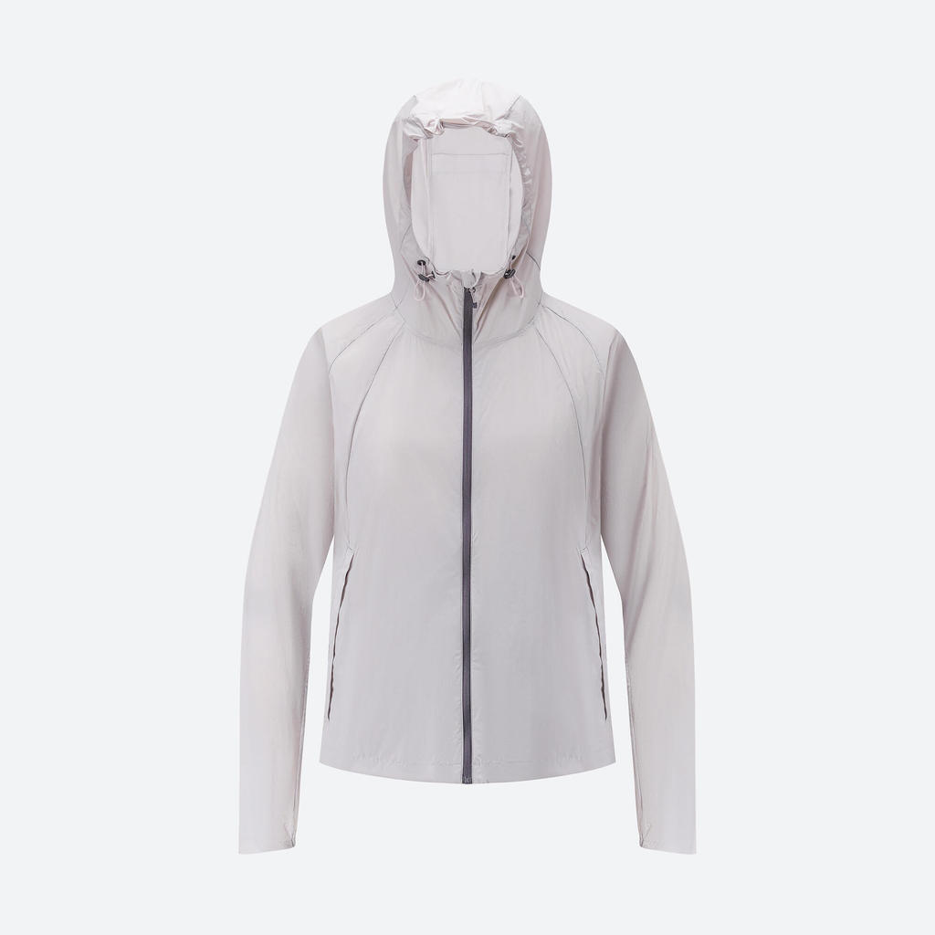 แจ็คเก็ตกันยูวีรุ่นฮีเลียม 500 - ม่วงดอกวิสทีเรีย,เทาอมม่วงอ่อน | ANTI UV HELIUM 500 JKT W - Pale Ma