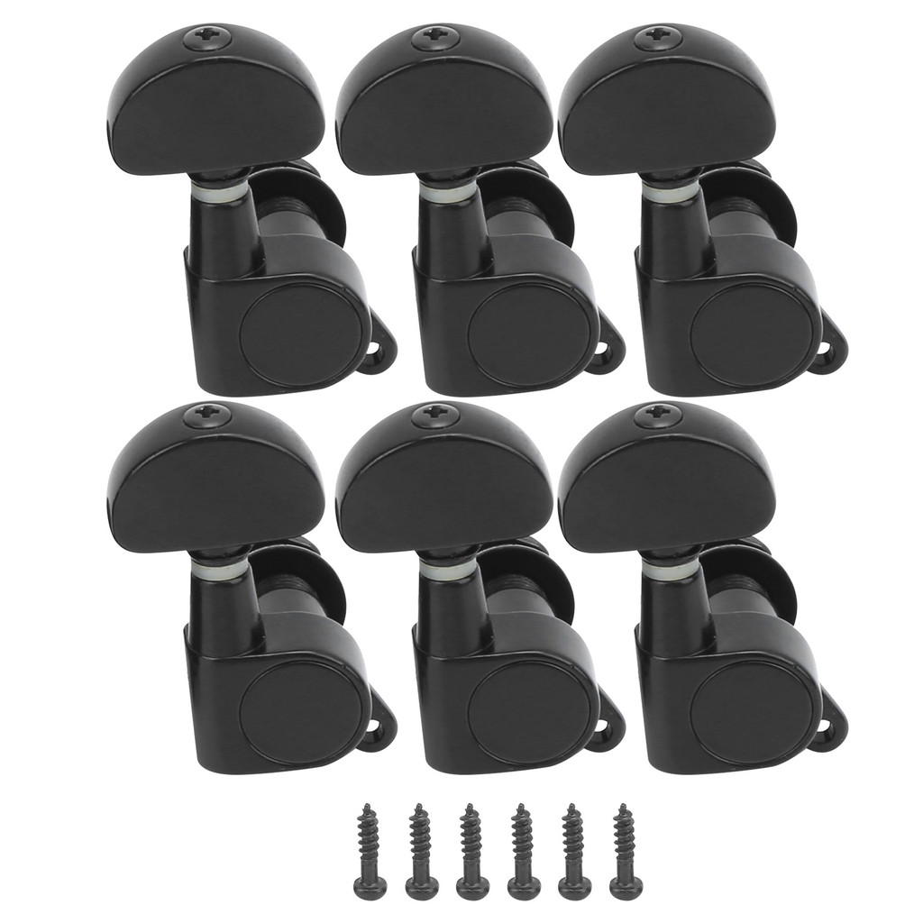 Spcrth Guitar String Tuning Peg Metal Sealed Tuner Key Machine Head Set Kit for Acoustic ElectricBla