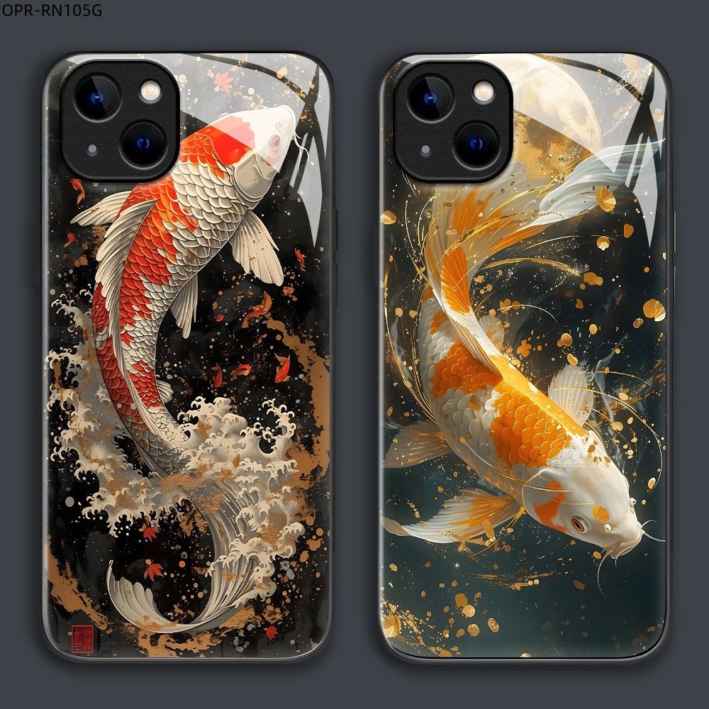 เคส For OPPO Reno 14F 13F 13 12 12F 11 11F 10 Pro 4G 5G เคสโทรศัพท์ เคสมือถือ เคสออปโป้ เคสแข็ง Phone Glass Case BLK