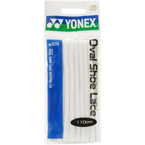 YONEX Oval Shoe Lace AC570 011 White 130cm