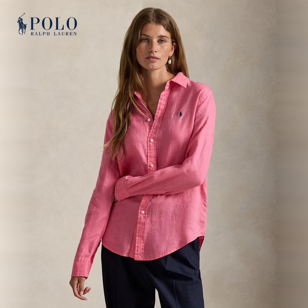 Polo Ralph Lauren เสื้อเชิ้ตผู้หญิง รุ่น WMPOSHTNDO21063 สีชมพู