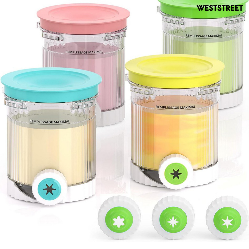 Weststreet 3 ชิ้นสําหรับ Creami Swirl Pints และฝาปิดไอศกรีม Soft Serve Maker อุปกรณ์เสริมสําหรับ Nin