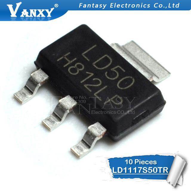 10 ชิ้น LD1117S50TR SOT-223 LD1117S50 SOT LD50 SOT223 SMD