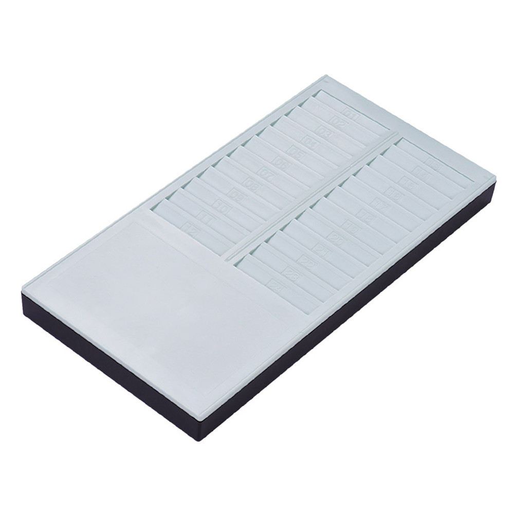 [Rococo1-TH] Bisofice Time Card Rack Wall Mount Holder 24 Pocket Slot สําหรับ Attendance Recorder Pu
