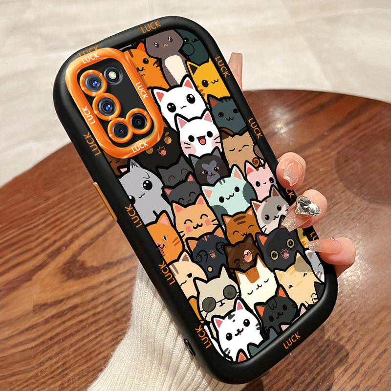 เคสสำหรับ OPPO A52 A72 A92 เคสโทรศัพท์แมวซิลิโคนกันกระแทก