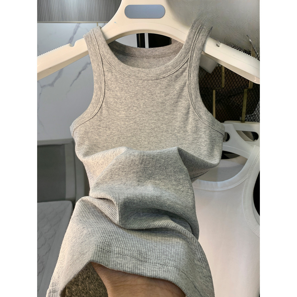 เสื้อกั๊กแขนกุดคอตief สไตล์ใหม่สำหรับฤดูร้อน ไซซ์เล็ก สำหรับใส่ทั้งในและนอกบ้าน