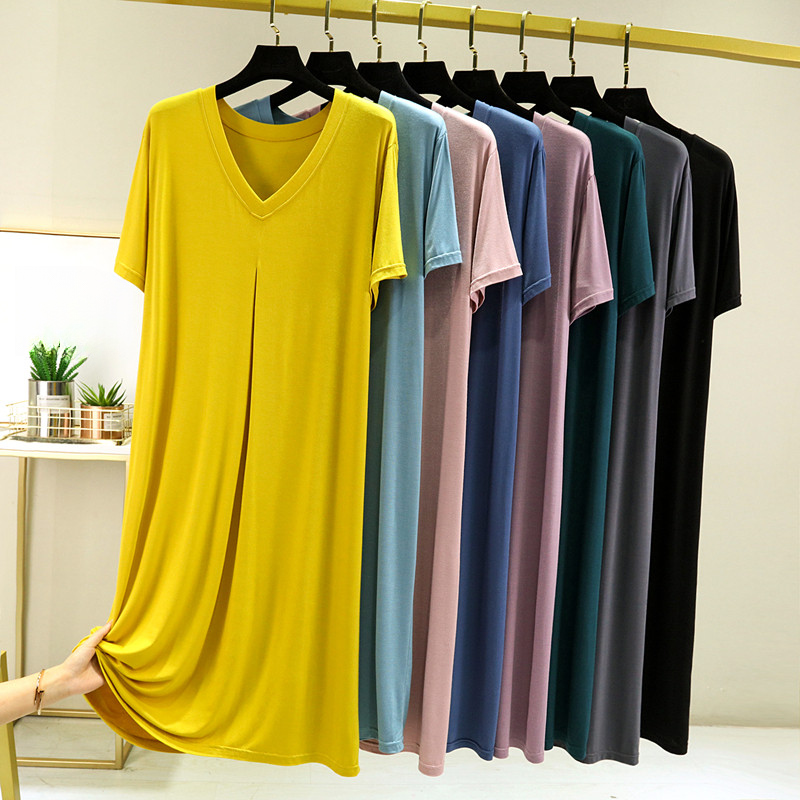 ชุดเดรสแขนสั้น A-line สำหรับผู้หญิง แบบลำลอง กระโปรงยาว สไตล์ summerslimmer