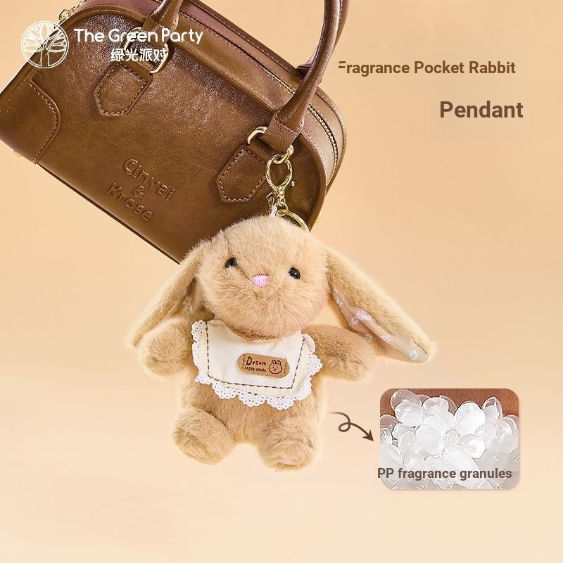 The GreenParty กลิ่นหอมกระต่ายพวงกุญแจจี้ตุ๊กตาสร้างสรรค์ของขวัญวันเกิดคู่