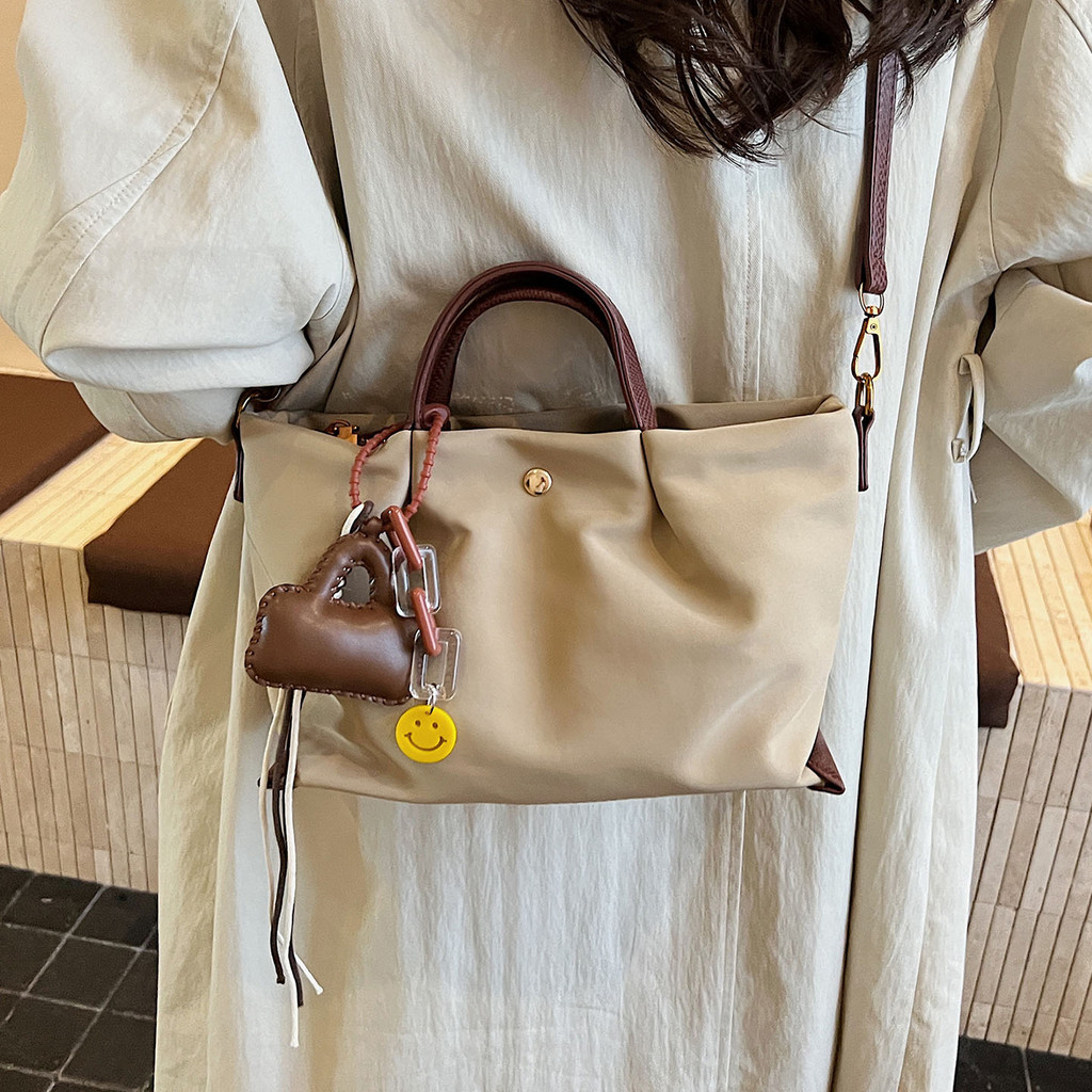 Simple Classy กระเป๋าสะพายไหล่ สำหรับผู้หญิง ขนาดใหญ่ ความจุเยอะ สไตล์เกาหลี พกพาสะดวก