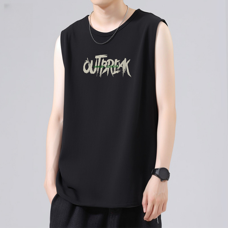 เสื้อยืดแขนสั้นผู้ชาย ผ้าฝ้ายคุณภาพดี สำหรับกิจกรรมกลางแจ้งและฟิตเนส ฤดูร้อน