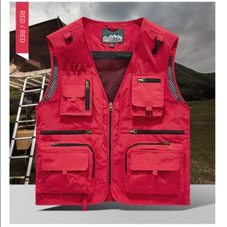 เสื้อกั๊กกลางแจ้งสำหรับตกปลาและปีนเขา แบบมีหลายกระเป๋า HF-168SS