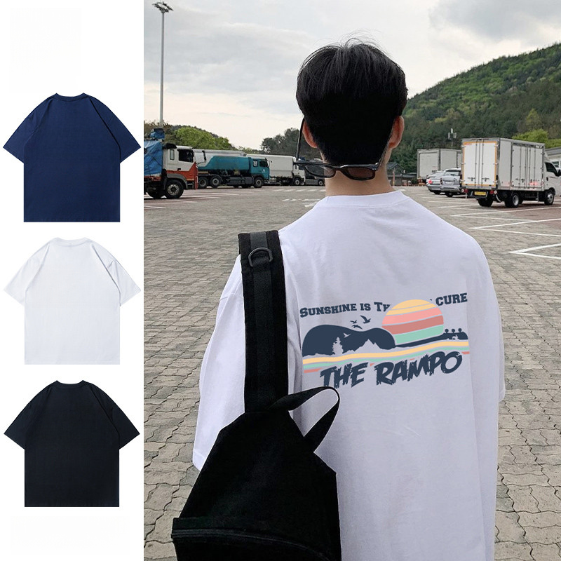 เสื้อยืดผู้ชายแขนสั้น หนัก 260 กรัม จากผ้าฝ้ายแท้ ลายพิมพ์แบบสตรีท มาแน่ๆ ใส่ได้ทุกรอบคอกับทุกกางเกง