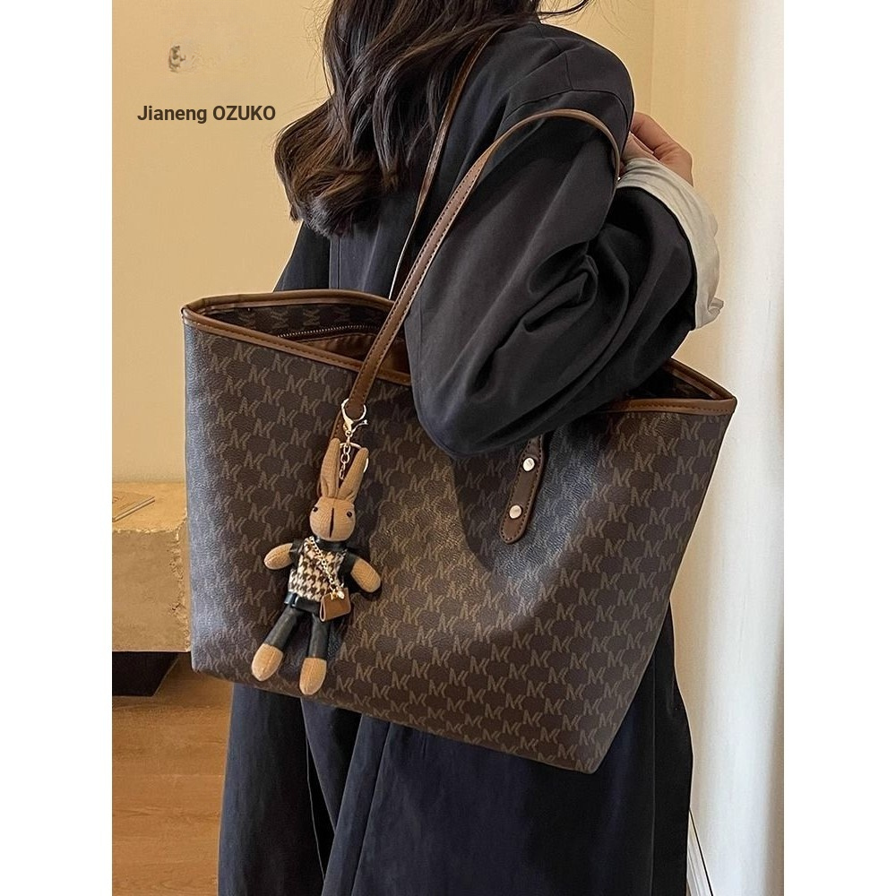 Jianneng กระเป๋าความจุขนาดใหญ่สุภาพสตรี 2024 สไตล์ใหม่แบบพกพา Tote Bag Work Commuter กระเป๋าสะพาย Outing Mommy Bag