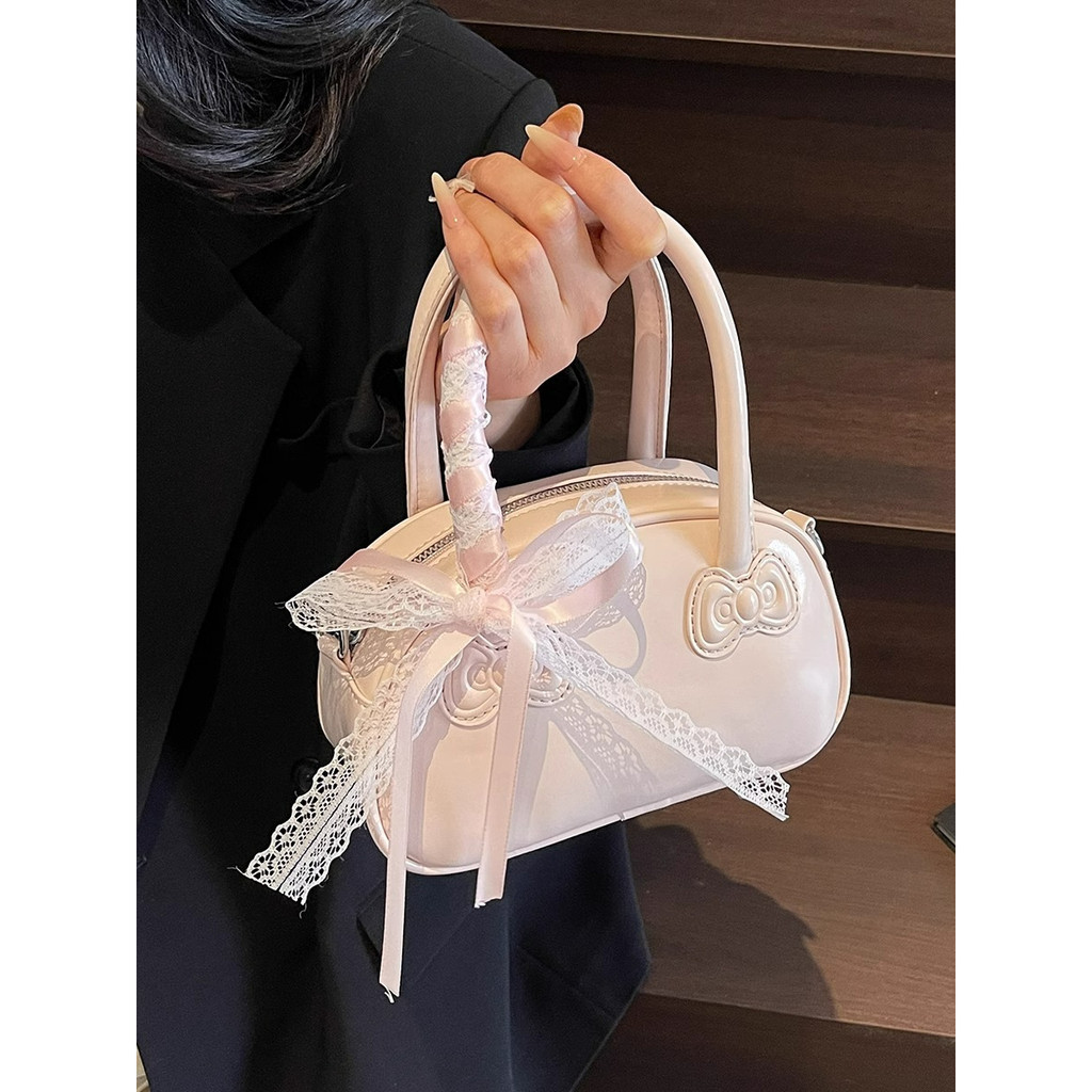 เกาหลีเกาหลีแบบพกพาสีแดงกระเป๋าหญิง 2025 สไตล์ใหม่อินเทรนด์แฟชั่นกระเป๋าสี่เหลี่ยมเล็กทุกการแข่งขัน อิน ข้ามร่างกายโบว์ลิ่งกระเ