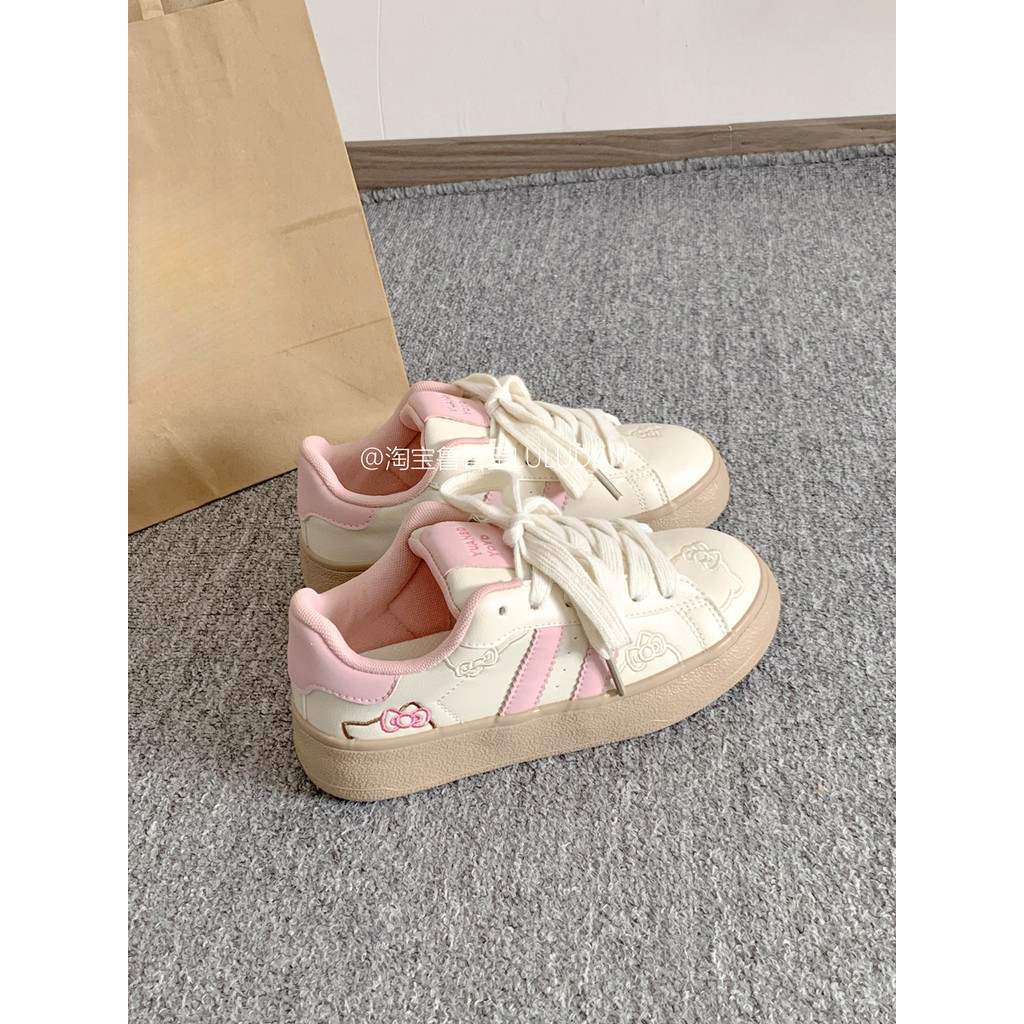 Ludan เวอร์ชั่นเกาหลี Campus All-Match รองเท้าผ้าใบผู้หญิง ปี 2025 สีขาว หนานุ่ม สำหรับสวมใส่ในชีวิตประจำวัน