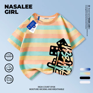 [กรุงเทพฯ จัดส่ง] เด็กผ้าฝ้ายสีดําเสื้อยืดการออกแบบการ์ตูนความรู้สึกทุกวันทุกการแข่งขันสนุกพิมพ์ฤดูร้อนระบายอากาศเสื้อผ้าแขนสั้นเหมาะสําหรับ3-16ชายหญิง