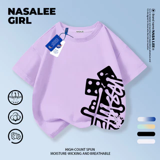 [กรุงเทพฯ จัดส่ง] เด็กผ้าฝ้ายสีดําเสื้อยืดการออกแบบการ์ตูนความรู้สึกทุกวันทุกการแข่งขันสนุกพิมพ์ฤดูร้อนระบายอากาศเสื้อผ้าแขนสั้นเหมาะสําหรับ3-16ชายหญิง