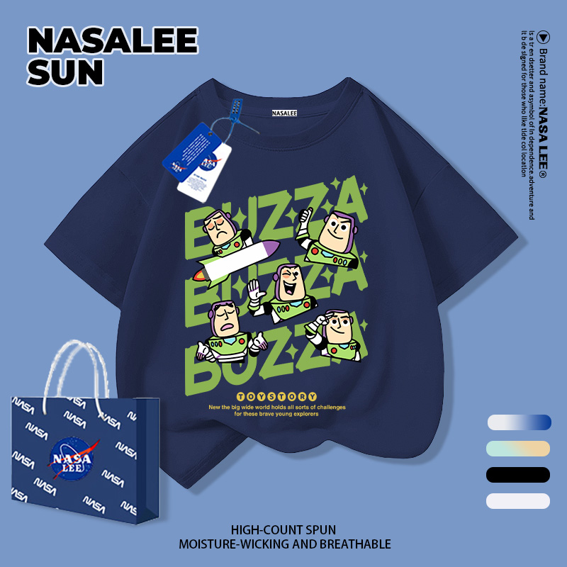 【ส่งใน 24 ชม.】เสื้อยืดเด็ก NASA ลาย Toy Story อีโมติคอนน่ารัก ใส่ได้ 3-16 ปี ทั้งเด็กชายและเด็กหญิง แขนสั้น ใส่สบาย