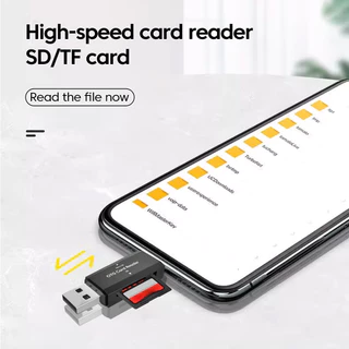 เครื่องอ่านการ์ด SD Type C TF 2 in 1 USB2.0 OTG อะแดปเตอร์อัจฉริยะความเร็วสูงสําหรับอุปกรณ์เสริมแล็ปท็อปพีซี
