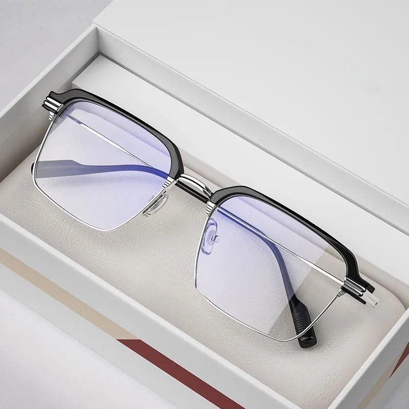 แว่นตาผ Photochromic สำหรับผู้ชายและผู้หญิง - เฟรมป้องกัน Uv400 และบล็อกแสงสีฟ้า - รูปที่ 3