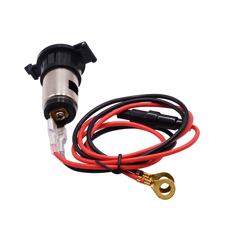 ช่องเสียบไฟรถยนต์, ช่องจุดบุหรี่กันน้ําสําหรับรถจักรยานยนต์ 12-24V