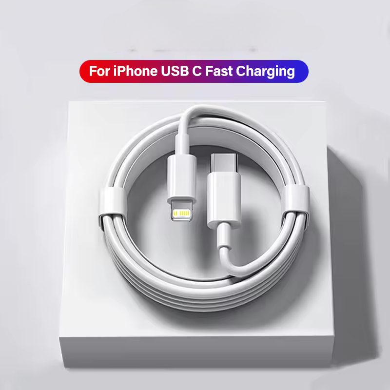สายชาร์จเร็ว 1 เมตร สำหรับ iPhone 14 13 12 11 Pro Max X XS XR 8 7 6 6S อุปกรณ์เสริมมือถือ 2 เมตร