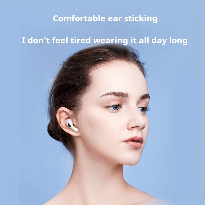 หูฟังขนาดเล็ก TWS Pro6 หูฟังไร้สายบลูทูธไฮไฟสเตอริโอกีฬาชุดหูฟังหูฟัง