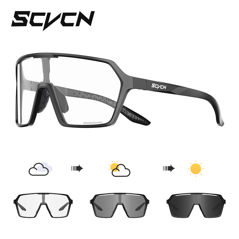 แว่นตาจักรยาน SCVCN รุ่น UV400 แว่นกันแดดสำหรับปั่นจักรยาน MTB แฟชั่นแว่นตาวิ่ง กันแดดสำหรับผู้หญิง