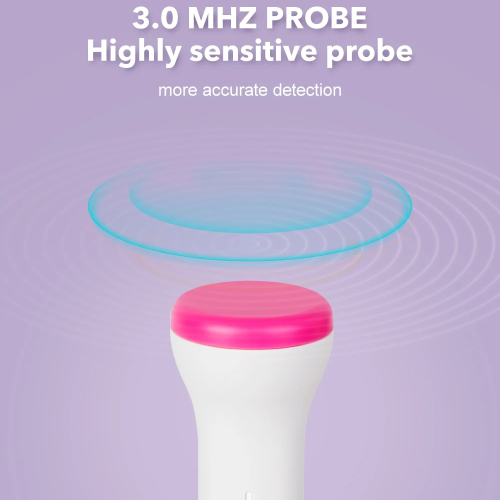 3MHz ทารกในครรภ์ Doppler เด็ก Heartbeat Monitor จอแสดงผล LCD Peace Of Mind ปลอดภัยชาร์จการตั้งครรภ์ Tracker Essential ของขวัญสําหรับแม่ใหม่สีชมพูสีฟ้า ราคา ถูกที่สุด ดีลบีเคเค แกลเลอรีภาพที่ 3