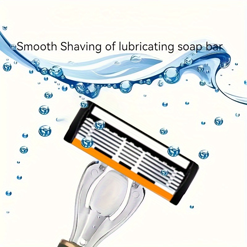 ผู้ชายเครื่องโกนหนวดมีดโกนตัดผมเครื่องมือมีดโกนผมใบหน้า6ชั้นใบมีดที่มีคุณภาพสูงโบราณโกนหนวดมีดเครื่องโกนหนวดด้วยหัวเปลี่ยนหัว - รูปที่ 2