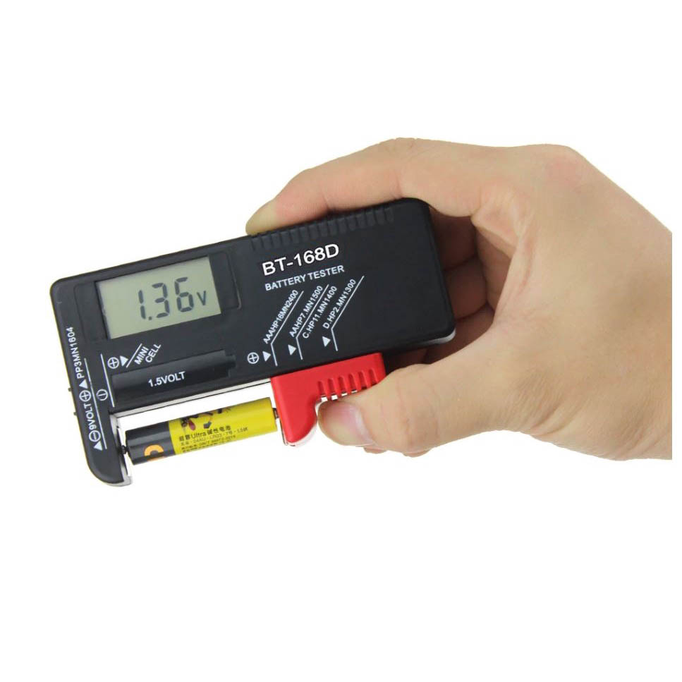 Aa/aaa/c/d/9 V/1.5 V แบตเตอรี่ดิจิตอล Universal ปุ่มเซลล์แบตเตอรี่เครื่องทดสอบโวลต์ Checker