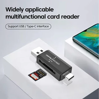เครื่องอ่านการ์ด SD Type C TF 2 in 1 USB2.0 OTG อะแดปเตอร์อัจฉริยะความเร็วสูงสําหรับอุปกรณ์เสริมแล็ปท็อปพีซี