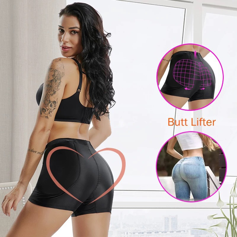 ผู้หญิงเบาะกางเกงขาสั้นไม่มีรอยต่อกางเกง Enhancer Push Up Butt Lifter กางเกงกระชับสัดส่วน Shapewear - รูปที่ 3