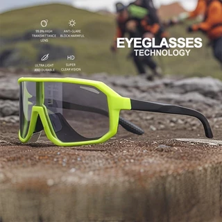 Photochromic Retro แว่นตากันแดดขนาดใหญ่ PC กรอบ Comfort สําหรับขี่จักรยานตกปลา Travel Unisex แว่นตาป้องกัน (สีเทาสไตล์เท่านั้น)