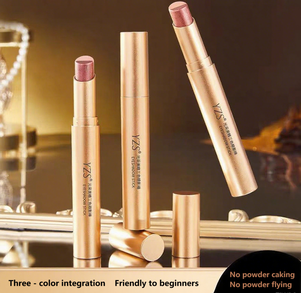 YZS Shimmer Eyeshadow Stick - กลิตเตอร์ไล่โทนสีติดทนนาน, แต่งหน้าแอพพลิเคชัน One-Swipe