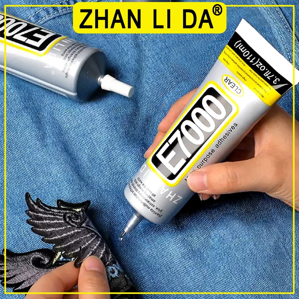ZHANLIDA E7000 ผ้ากาวโปร่งใส Non-whitening 50/110ML กาวกันน้ําอเนกประสงค์เพชรกาว DIY ใช้ทุกวันกาวปาก