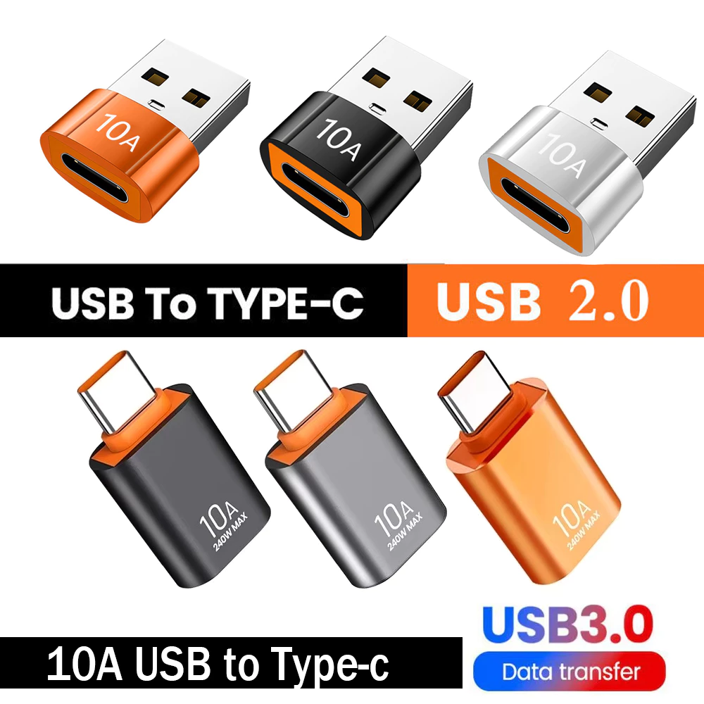 USB2.0 ถึงอะแดปเตอร์ Type C USB-C otg Fast Charging Connector Type C ชาย USB หญิงแปลง OTG 10A สําหรับแล็ปท็อปสมาร์ทโฟน thumbnail 10