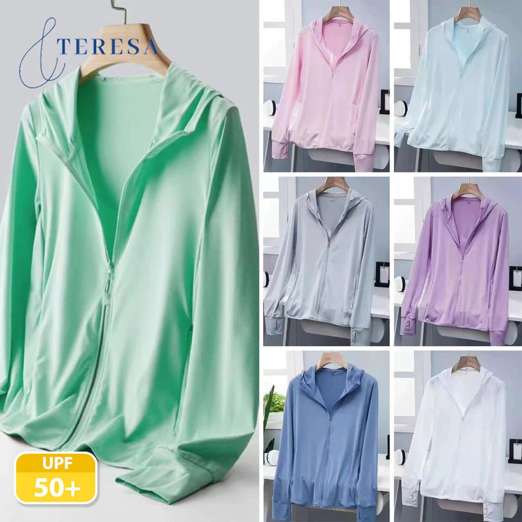 เสื้อกันแดด UPF50+ ผ้าไอซ์ สำหรับกิจกรรมกลางแจ้ง สวมใส่สบาย Size M-XL